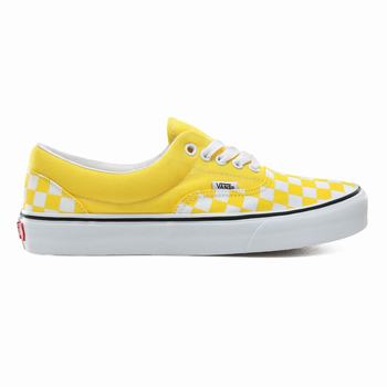 Panske Tenisky Vans Checkerboard Era Žlté/Biele VA63YFEHW